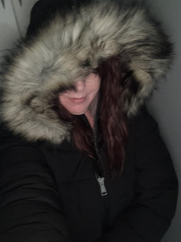 I love the furry trim on the hood