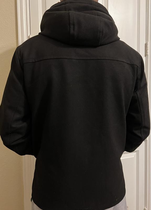 Hooded back of the jacket