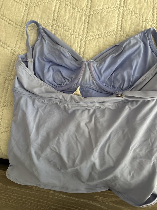 Can somewhat see what original color was-deep periwinkle