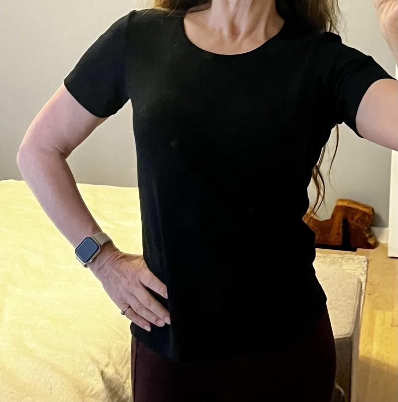 Karen Scott Short Sleeve Scoop Neck Top, Created for Macy's