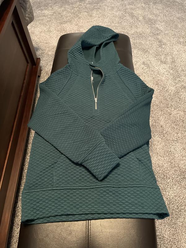 Women's Relaxed Quilted Half-Zip Hoodie, Macy's Exclusive 