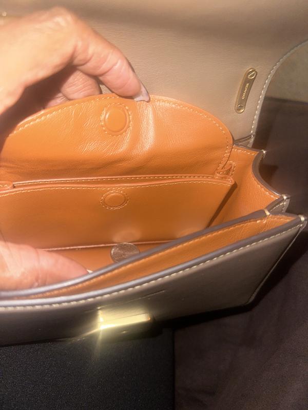 Beautiful leather interior and compartment for cards