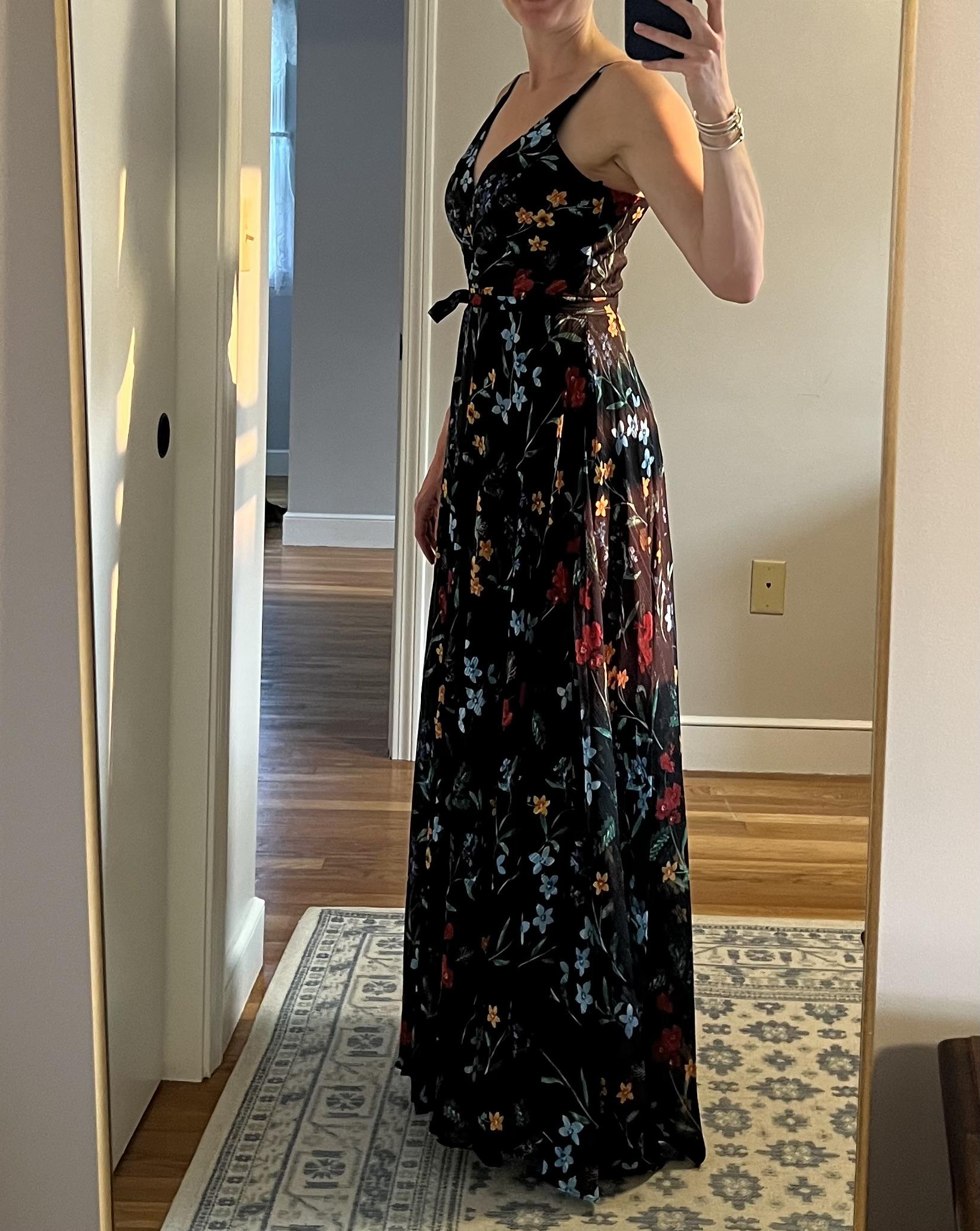 Nightway Floral-Print Gown - Macy's