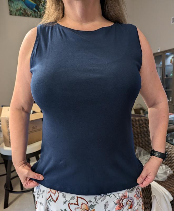 売れ筋商品|||スタイルアンドコー カットソー トップス レディース Women's Cotton Boat-Neck Sleeveless Top, Created for Macy's Deep Black Style & Co Women's Cotton Boat-Neck Sleeveless Top, Created