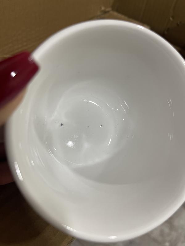 Black baked in particles at the bottom.