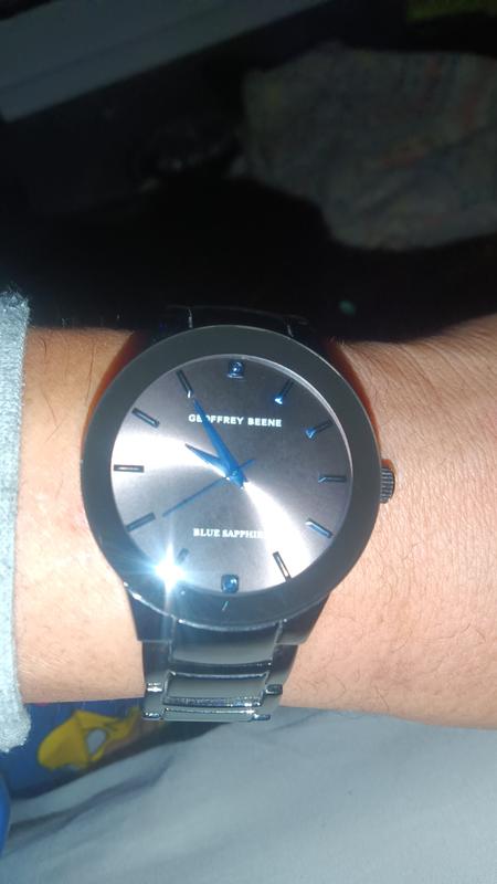 Geoffrey Beene Genuine Blue Sapphire Dial Bracelet Watch Macy s