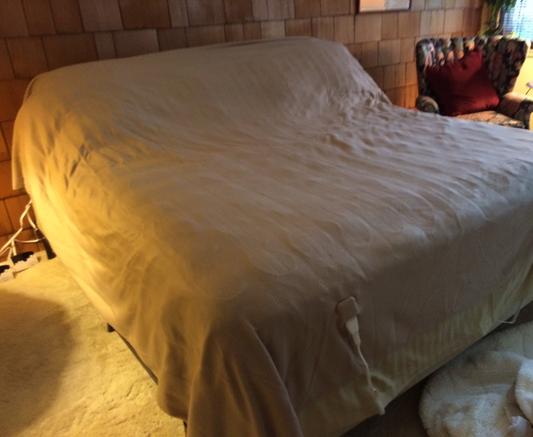 King size Biddeford heated blanket. Color Fawn