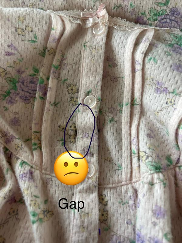 Gap in stitching