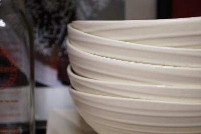 Bowls are beautiful and stack neatly