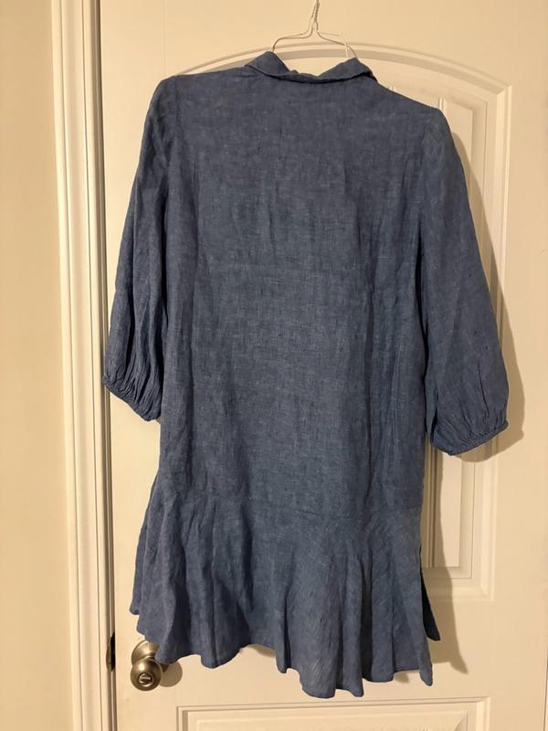 macys charter club dress Charter Club Women's 100% Linen Tie-Sleeve Tiered Midi Dress, Created for  Macy's