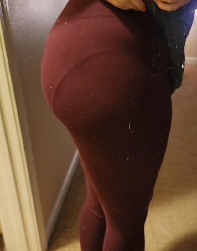 Leg holes show under leggings