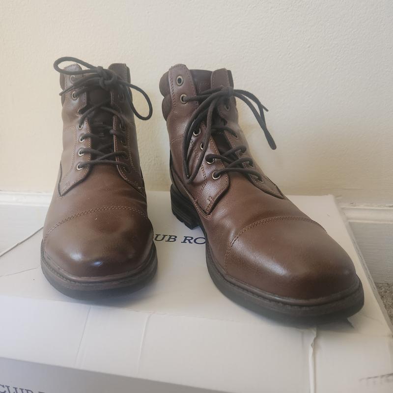 Club Room Westin Mens Faux Leather Lace-up Ankle Boots Club Room Men main image 3