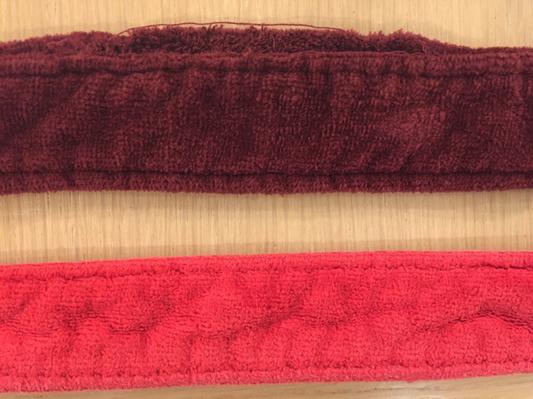 Brand new unraveling robe belt on top, my old belt of 20 years on the bottom