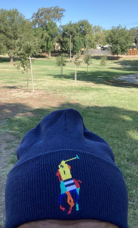 Me sporting my new Polo beanie !