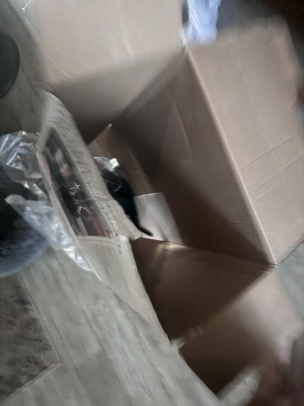 The bottom of the box collapsed!