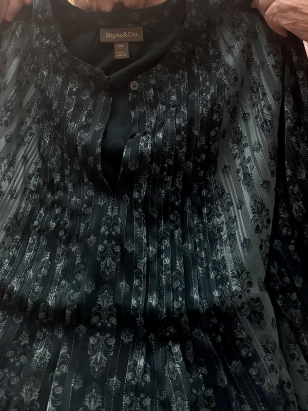 Metallic highlights women’s top