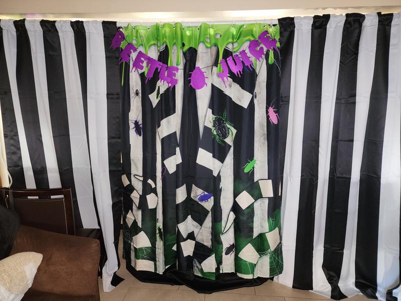 Black and White Stripe Curtains