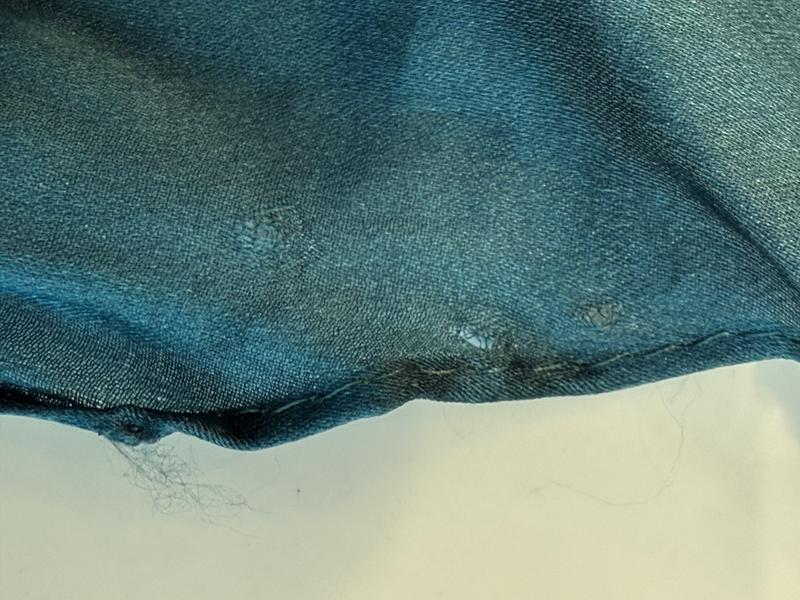 Perforations in the fabric