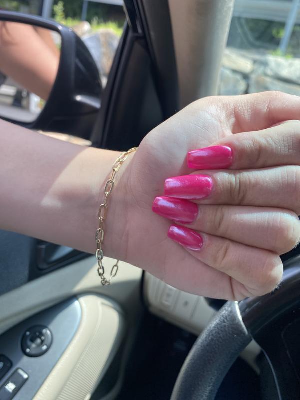 Beautiful good size paper clip link bracelet as it was a one day deal!  Worn everyday!