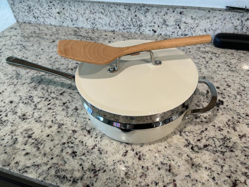 Storing it is space saving! And adorable if you have open kitchen shelves