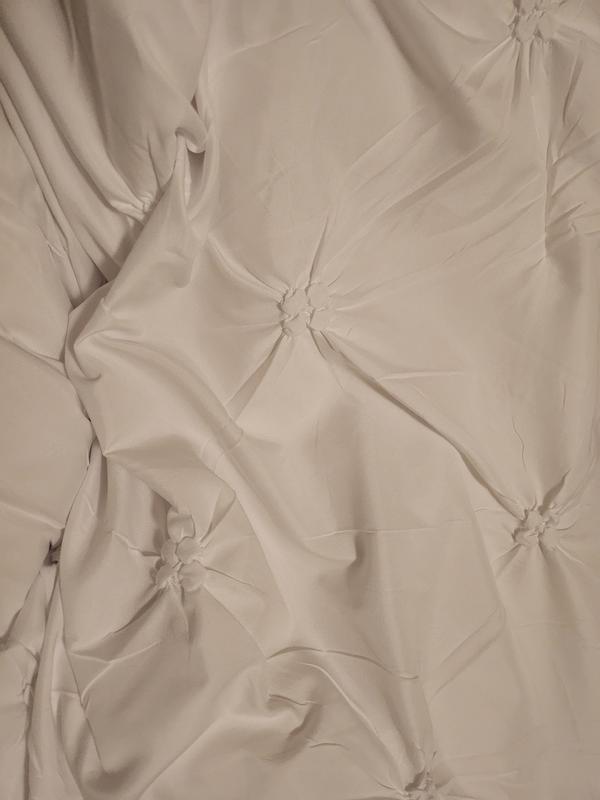 thumbnail interactive-video image 1 of Home Decorative 1000-TC Pinch Pleated Down Alternative Comforter King Size 102 X 90 Inches 1-pc Comforte & 2pc Pillow Shams, 600 GSM Micro Fill & 4-8 Corner Tabs & Very Soft 1 of 14