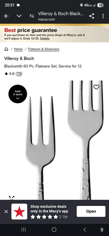 Macy's advertised image.