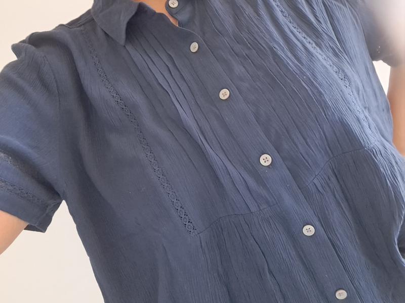 Style & Co Women's Pintuck Short-Sleeve Button-Front Shirt