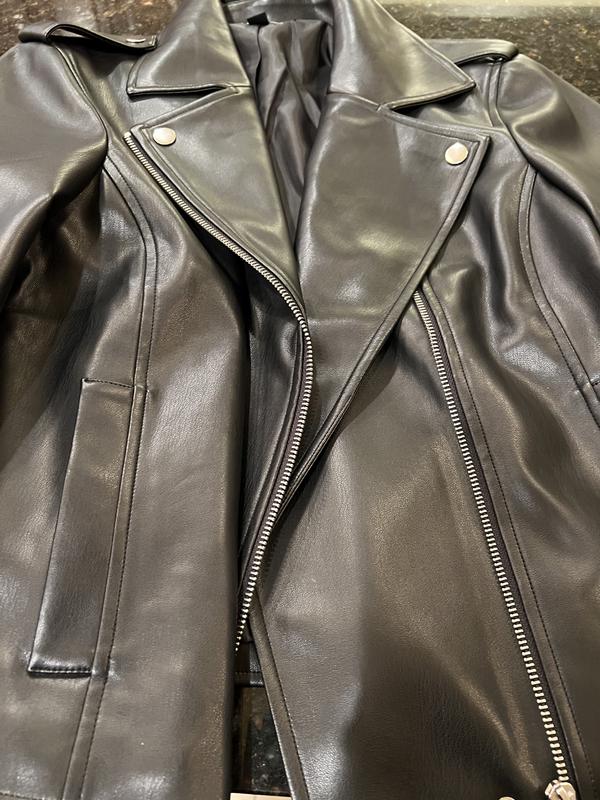 Macys womens faux leather jackets deals