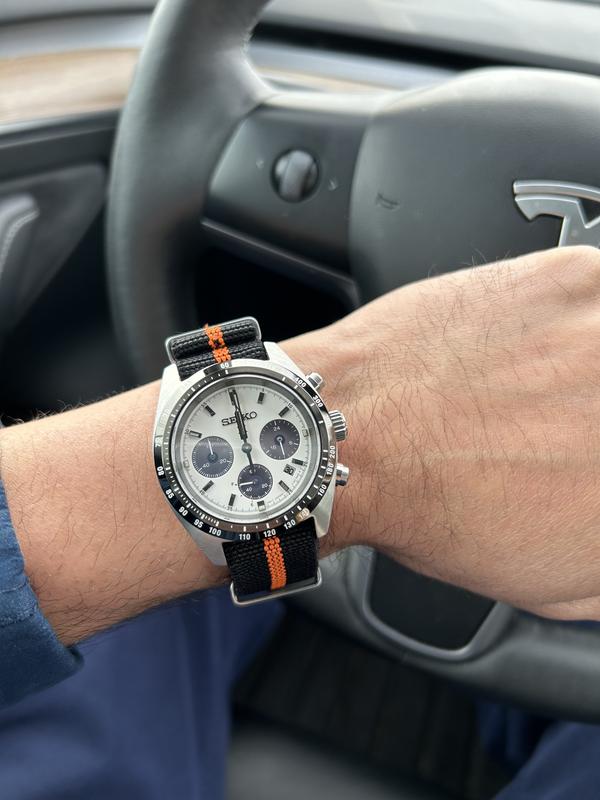 Men's Chronograph Prospex Speedtimer Solar Stainless Steel Bracelet Watch 39mm