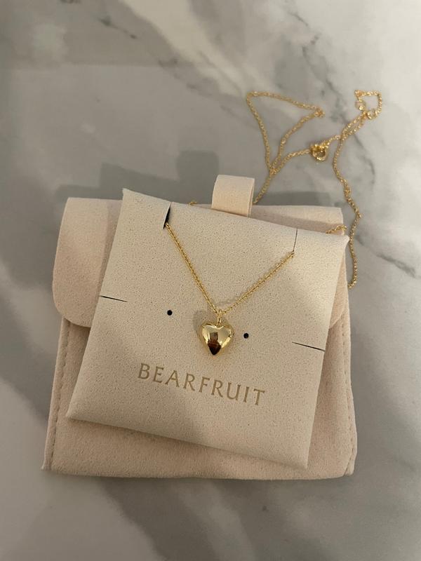 Puffed Heart Pendant Necklace