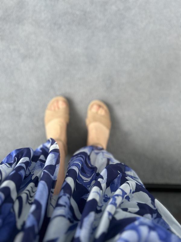 Looking down at them