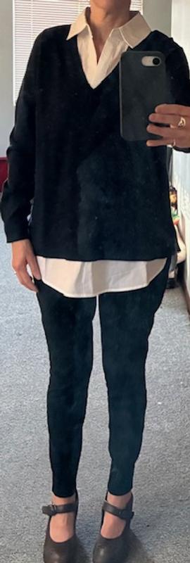 The fit is generous but still flattering.