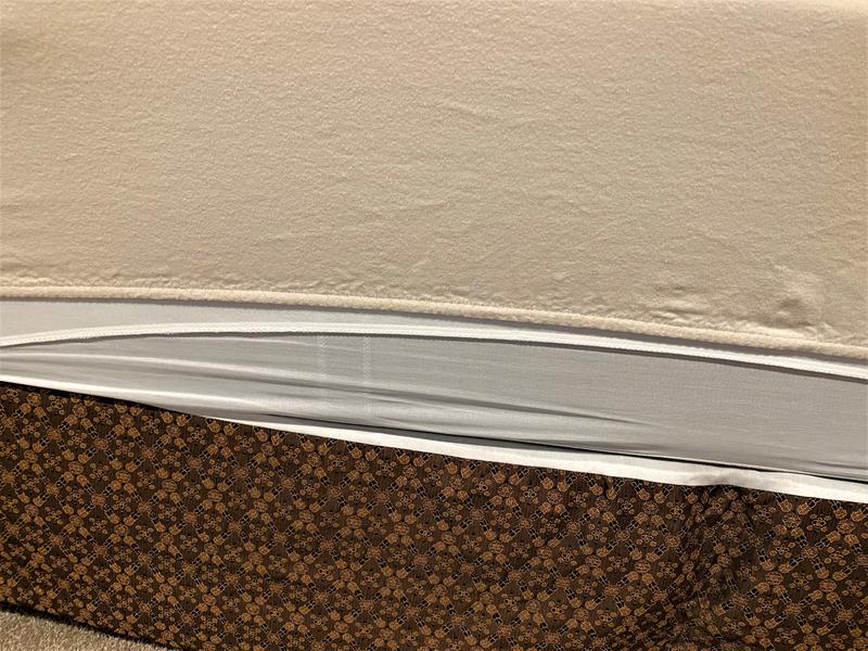 Close to end of mattress