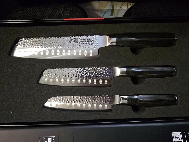 Damashiro Emperor Santoku Set, 3 Piece