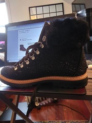 INC International Concepts Women's Black Bling Pravale Hiker Booties sz outlets 7.5