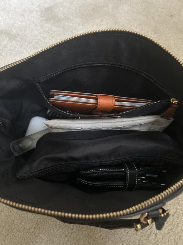 A look inside with everything in it.