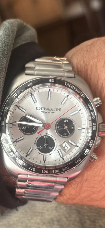 COACH Men's Charter Two-Tone Stainless Steel Bracelet Watch 44.5mm - Macy's