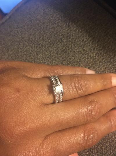 set on ring finger