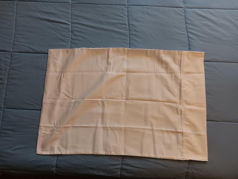 The pillowcases right out of the shipping package.