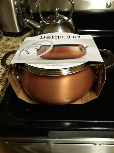 Belgique 3 qt non stick aluminum pot