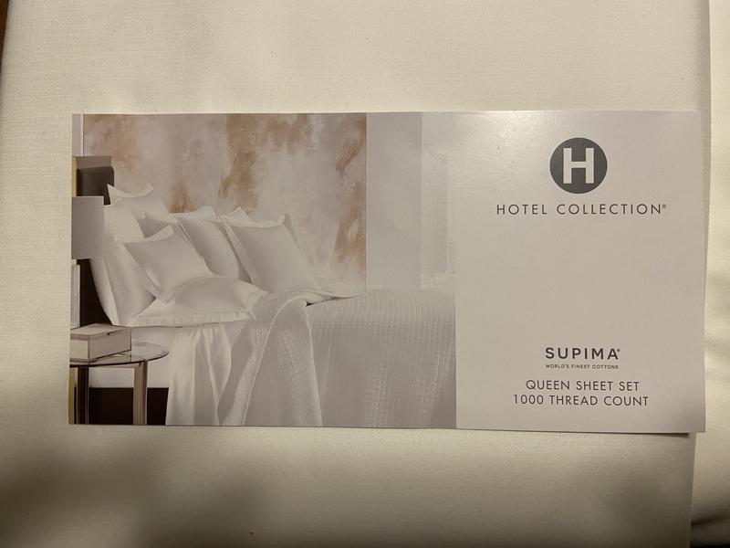 1000 thread count as seen on packaging, these are so soft and comfy
