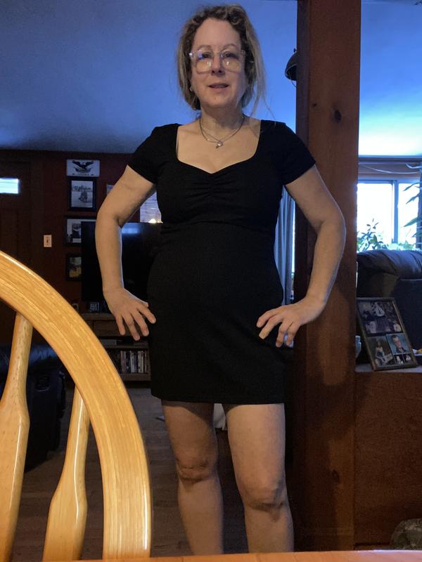 Mini dress to be worn with booties!