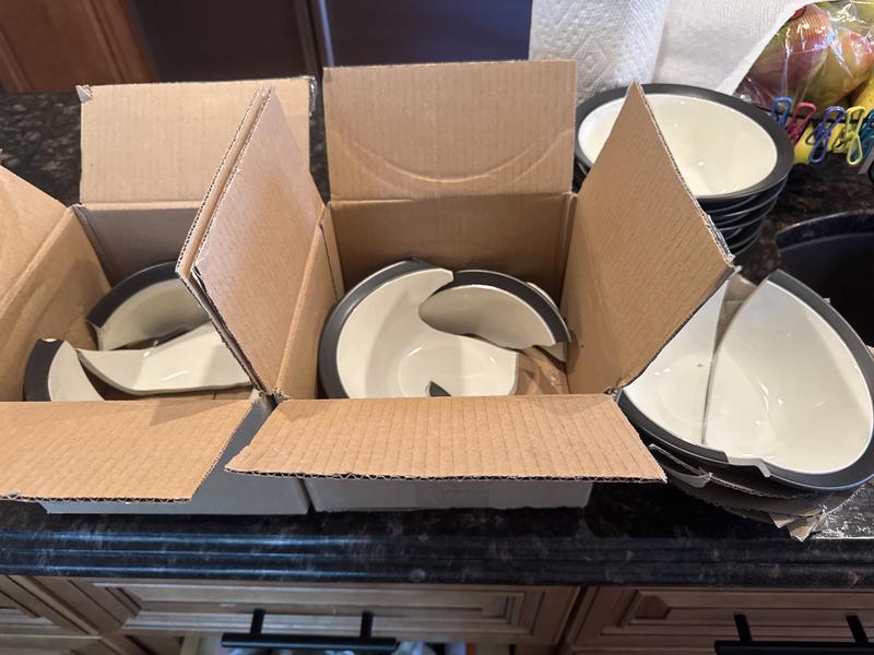 3 out of 8 total arrived broken