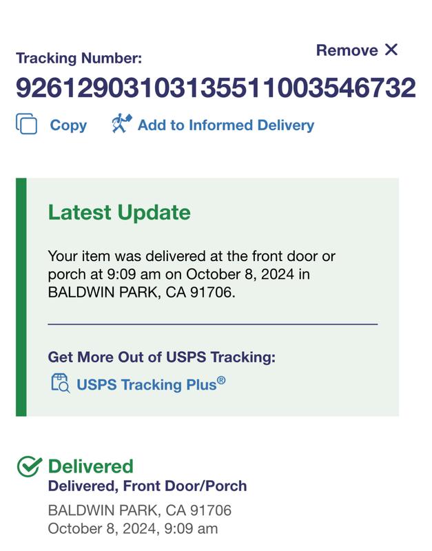 delivered to wrong city