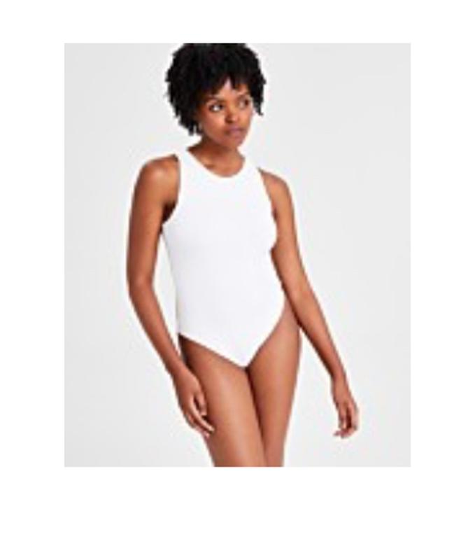 Bar III Women's Sleeveless Jersey Bodysuit, Created for