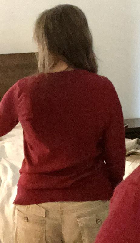 Back view post drying