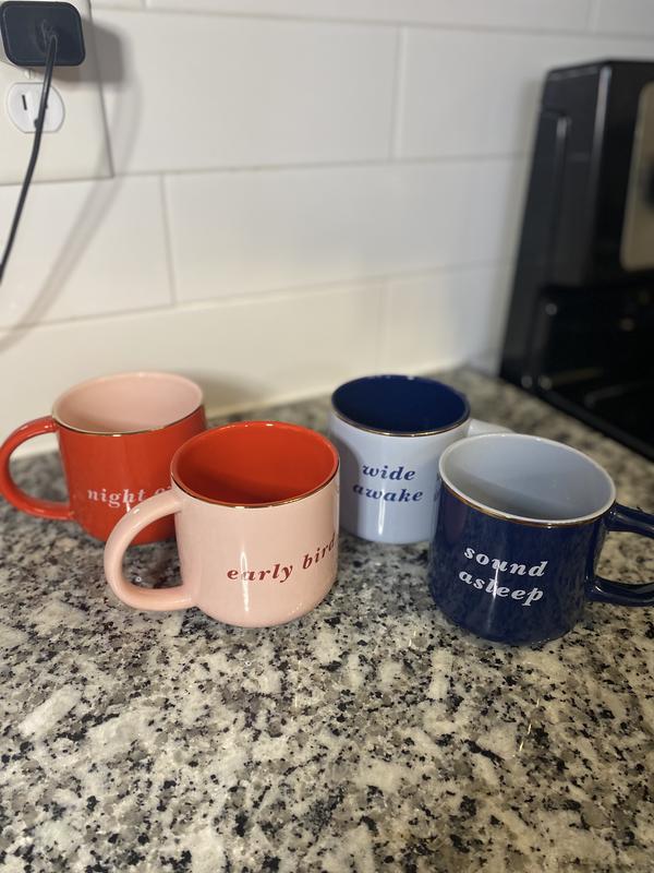 Early Bird Night Owl Mugs, Set of 2