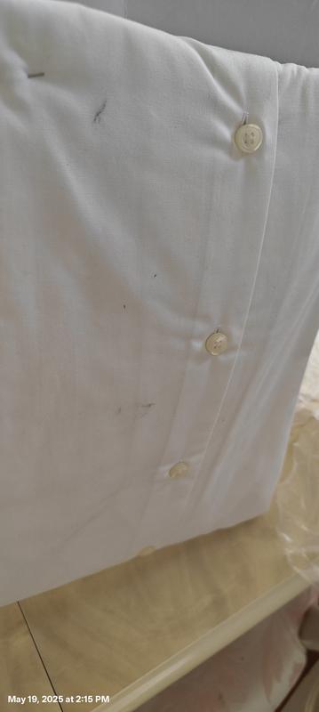 One shirt was received soiled.