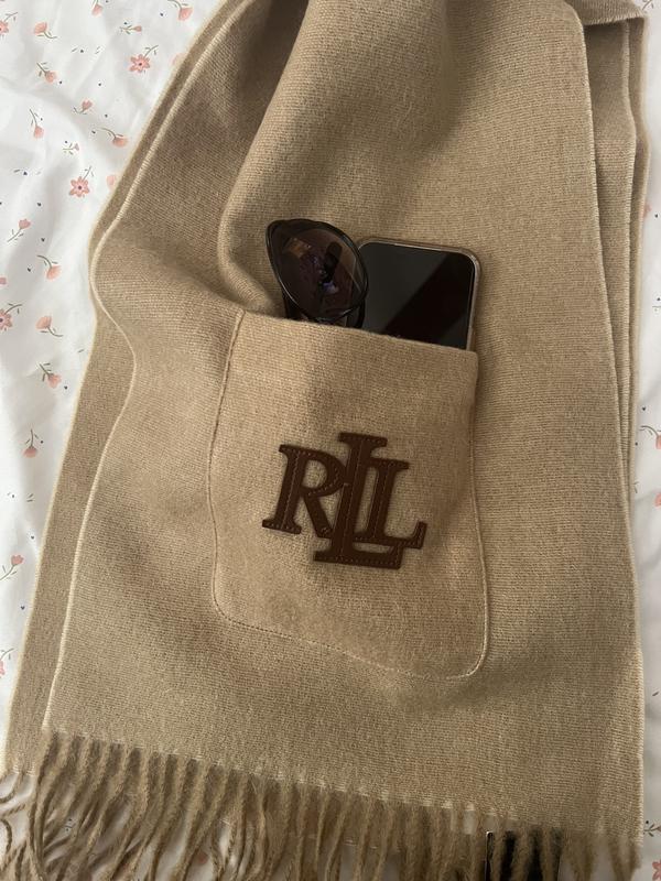 Lauren Ralph Lauren Women's Bold Logo Pocket Scarf with