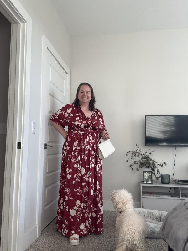 Kiyonna Plus Size Vienna Kimono Sleeve Long Maxi Dress - Macy's